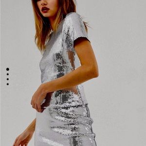 ASOS silver sequin top